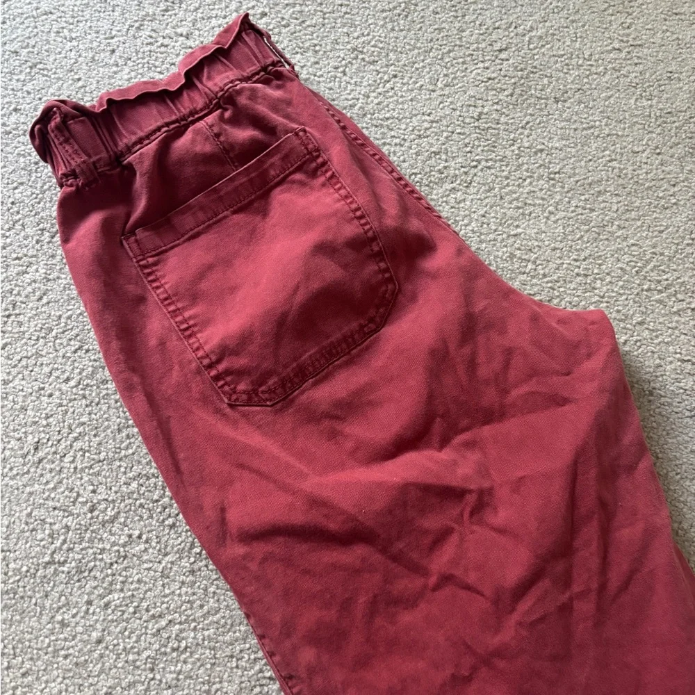 Red paper bag pants - Picture 2 of 3